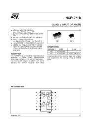 Datasheet HCF4071BM1 производства STMicroelectronics